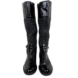 ENZO ANGIOLINI Easallie Knee High Leather Boots, Size 8.5